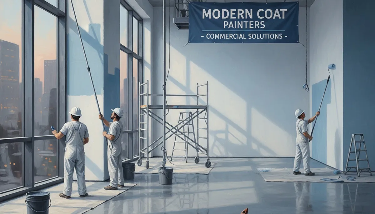 Denver commercial painting crew applying durable coatings to a business property in Denver, CO