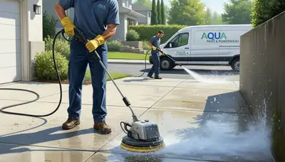 Denver concrete pressure cleaning for driveways, patios, and walkways in Denver, CO