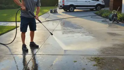 Denver concrete pressure cleaning for driveways, patios, and walkways in Denver, CO