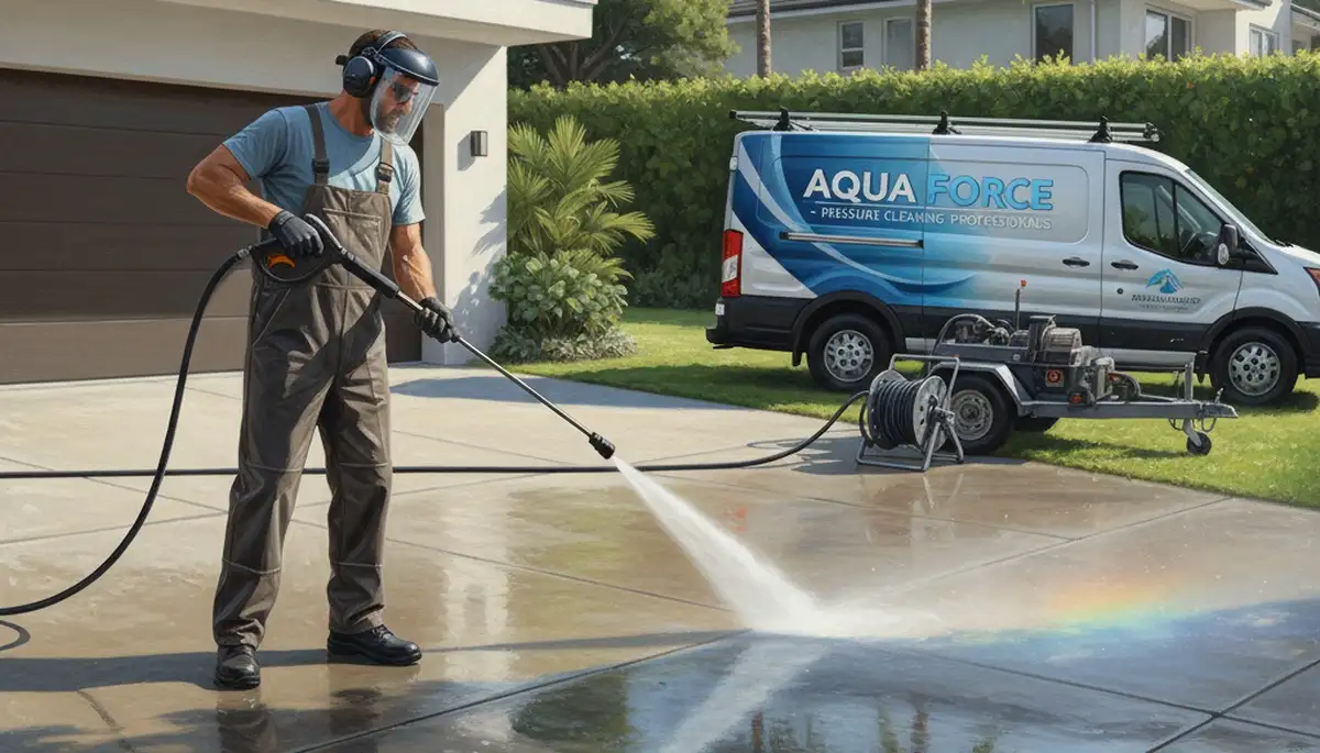 Denver concrete pressure cleaning for driveways, patios, and walkways in Denver, CO