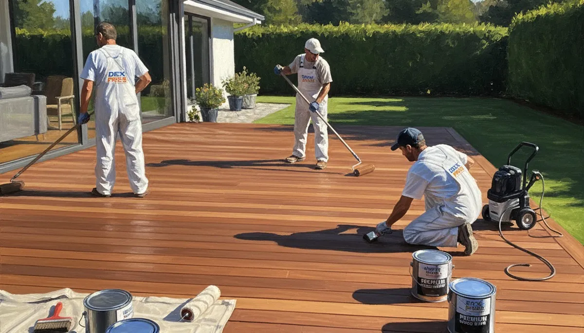 Denver deck staining service in Denver, CO by Paint Pros to protect wood and enhance curb appeal