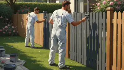 Denver fence painting services for wood fence protection and curb appeal in Denver, CO