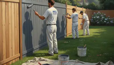 Denver fence painting service in Denver, CO for wood fence protection and curb appeal
