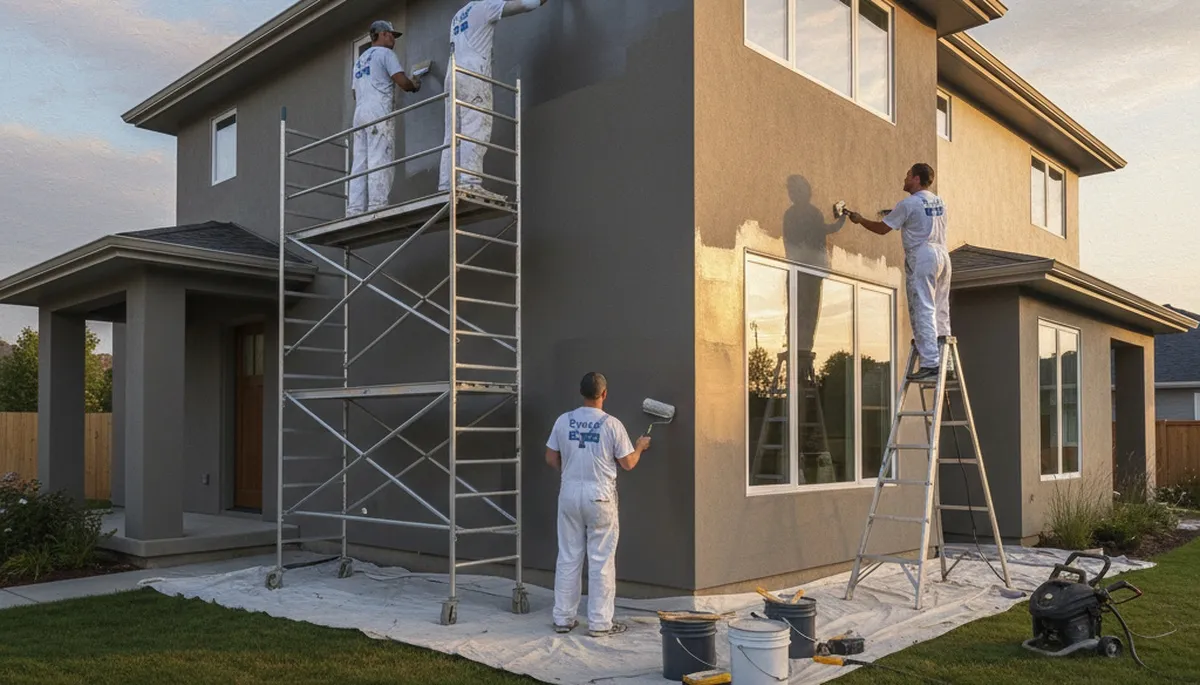 Denver house painters applying exterior paint for durable home protection in Denver, CO