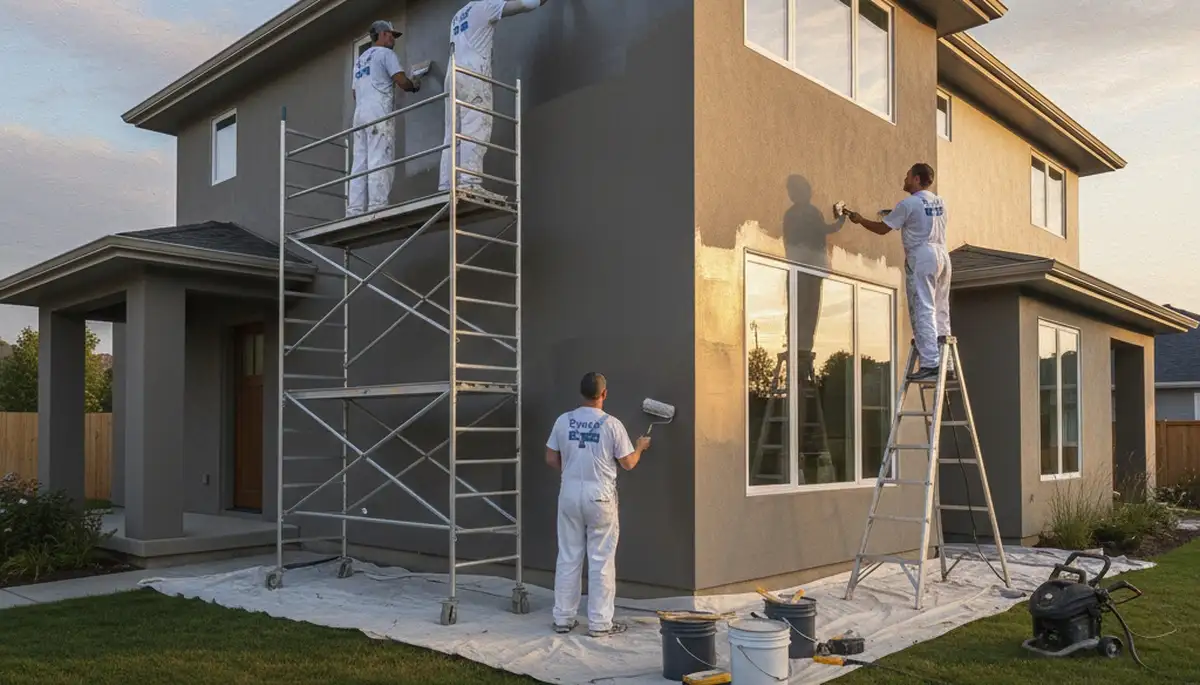 Denver house painters applying exterior paint for durable home protection in Denver, CO