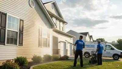 Vinyl siding pressure cleaning service in Denver, CO for home exterior buildup removal