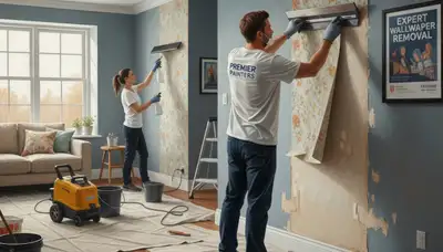 Denver wallpaper removal service by paint pros preparing walls for a clean finish in Denver, CO